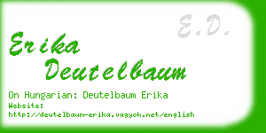 erika deutelbaum business card